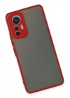 Xiaomi Mi 12 Lite Kılıf Montreal Silikon Kapak - Kırmızı