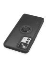 Xiaomi Mi 12T Pro Kılıf Montreal Yüzüklü Silikon Kapak - Siyah