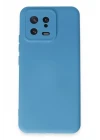 Xiaomi Mi 13 Kılıf Nano içi Kadife Silikon - Mavi