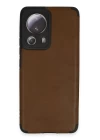 Xiaomi Mi 13 Lite Kılıf Loop Deri Silikon - Kahverengi