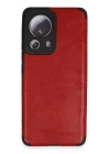 Xiaomi Mi 13 Lite Kılıf Loop Deri Silikon - Kırmızı
