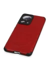 Xiaomi Mi 13 Lite Kılıf Loop Deri Silikon - Kırmızı