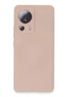 Xiaomi Mi 13 Lite Kılıf Nano içi Kadife Silikon - Pudra