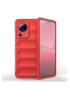 Xiaomi Mi 13 Lite Kılıf Optimum Silikon - Kırmızı