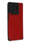 Xiaomi Mi 13 Pro Kılıf Loop Deri Silikon - Kırmızı