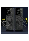 Xiaomi Mi 14 Ultra Kılıf Joy Lens Standlı Kapak - Lacivert