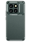 Xiaomi Mi 14T Pro Kılıf Auto Focus Karbon Kapak - Koyu Yeşil