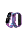 Xiaomi Mi Band 6 Spor Delikli Kordon - Mor-Mavi