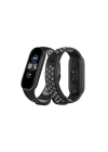 Xiaomi Mi Band 7 Spor Delikli Kordon - Siyah-Gri