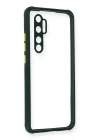 Xiaomi Mi Note 10 Lite Kılıf Miami Şeffaf Silikon - Koyu Yeşil