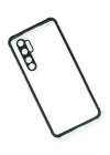 Xiaomi Mi Note 10 Lite Kılıf Miami Şeffaf Silikon - Koyu Yeşil