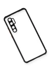 Xiaomi Mi Note 10 Lite Kılıf Miami Şeffaf Silikon - Siyah