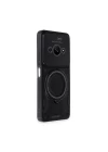 Xiaomi Poco C61 Kılıf Joy Lens Standlı Kapak - Siyah