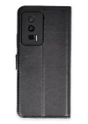 Xiaomi Poco F5 Pro Kılıf Trend S Plus Kapaklı Kılıf - Siyah