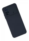 Xiaomi Poco M4 Pro 4G Kılıf Nano içi Kadife Silikon - Lacivert