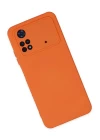 Xiaomi Poco M4 Pro 4G Kılıf Nano içi Kadife Silikon - Turuncu