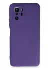 Xiaomi Poco X3 GT Kılıf Nano içi Kadife Silikon - Mor