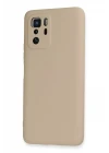 Xiaomi Poco X3 GT Kılıf Nano içi Kadife Silikon - Pudra