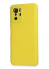 Xiaomi Poco X3 GT Kılıf Nano içi Kadife Silikon - Sarı