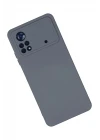 Xiaomi Poco X4 Pro 5G Kılıf Nano içi Kadife Silikon - Gri