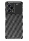 Xiaomi Poco X5 5G Kılıf Auto Focus Karbon Kapak - Siyah