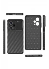 Xiaomi Poco X5 5G Kılıf Auto Focus Karbon Kapak - Siyah