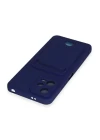 Xiaomi Poco X5 5G Kılıf Kelvin Kartvizitli Silikon - Lacivert