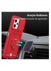 Xiaomi Poco X5 5G Kılıf Zuma Kartvizitli Yüzüklü Silikon - Lila