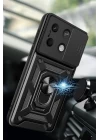 Xiaomi Poco X6 Pro Kılıf Pars Lens Yüzüklü Silikon - Lacivert