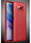 Xiaomi Pocophone X3 Kılıf Auto Focus Kapak - Kırmızı