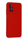 Xiaomi Redmi 10 2022 Kılıf Nano içi Kadife Silikon - Kırmızı