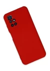 Xiaomi Redmi 10 2022 Kılıf Nano içi Kadife Silikon - Kırmızı