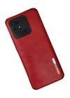 Xiaomi Redmi 10C Kılıf Loop Deri Silikon - Kırmızı