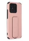 Xiaomi Redmi 10C Kılıf Mega Standlı Silikon - Pudra