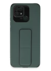Xiaomi Redmi 10C Kılıf Mega Standlı Silikon - Yeşil
