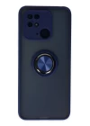 Xiaomi Redmi 10C Kılıf Montreal Yüzüklü Silikon Kapak - Lacivert