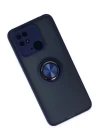 Xiaomi Redmi 10C Kılıf Montreal Yüzüklü Silikon Kapak - Lacivert