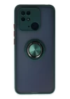 Xiaomi Redmi 10C Kılıf Montreal Yüzüklü Silikon Kapak - Yeşil