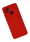 Xiaomi Redmi 10C Kılıf Nano içi Kadife Silikon - Kırmızı