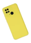 Xiaomi Redmi 10C Kılıf Nano içi Kadife Silikon - Sarı