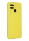 Xiaomi Redmi 10C Kılıf Nano içi Kadife Silikon - Sarı