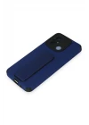 Xiaomi Redmi 12C Kılıf Mega Standlı Silikon - Mavi