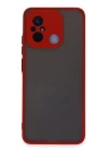 Xiaomi Redmi 12C Kılıf Montreal Silikon Kapak - Kırmızı