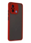 Xiaomi Redmi 12C Kılıf Montreal Silikon Kapak - Kırmızı