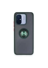 Xiaomi Redmi 12C Kılıf Montreal Yüzüklü Silikon Kapak - Yeşil