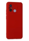 Xiaomi Redmi 12C Kılıf Nano içi Kadife Silikon - Kırmızı