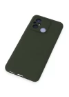 Xiaomi Redmi 12C Kılıf Nano içi Kadife Silikon - Koyu Yeşil