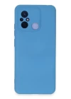 Xiaomi Redmi 12C Kılıf Nano içi Kadife Silikon - Mavi