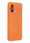 Xiaomi Redmi 12C Kılıf Nano içi Kadife Silikon - Turuncu