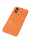Xiaomi Redmi 12C Kılıf Nano içi Kadife Silikon - Turuncu
